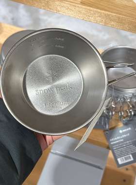 现货 日本制 snowpeak/雪峰 钛制雪拉碗 E-104 户外露营轻量餐具