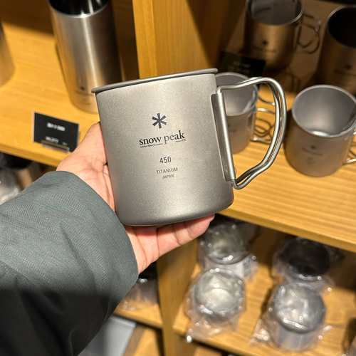 日本制雪峰/snowpeak钛杯轻量化