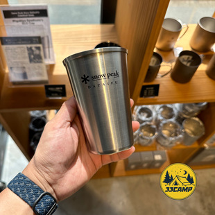 现货 日本制 雪峰/snowpeak 太宰府限定不锈钢杯 户外水杯啤酒杯