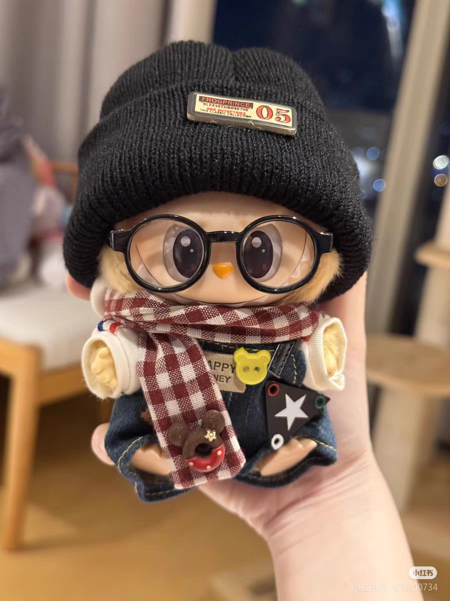 labubu拉布布搪胶衣服娃衣v2 v1头套马卡龙17cm一代二代坐坐派对