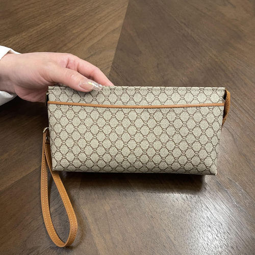 手拿包女可放手机2025新款大容量休闲手抓包时尚复古长款钱包小包