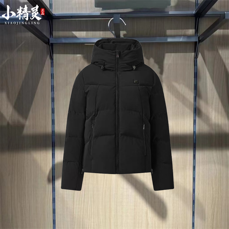 FILA斐乐2025年冬季新品女士休闲连帽保暖轻便羽绒服F11W543906