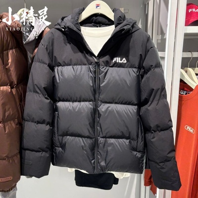 FILA斐乐2025年冬季新品男士休闲时尚连帽保暖羽绒服F11M549914
