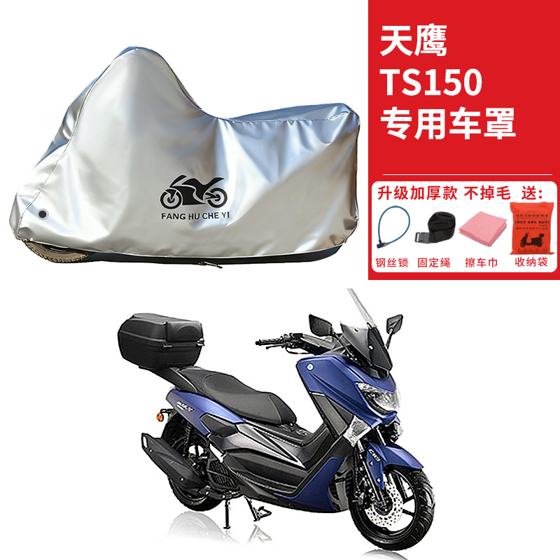适用天鹰TS150踏板摩托车车衣防晒防雨防霜雪防灰尘加厚遮阳车罩