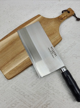 精品高硬度100Cr15Mo3v1夹钢菜刀切片刀轻薄锋利切菜切肉高颜值