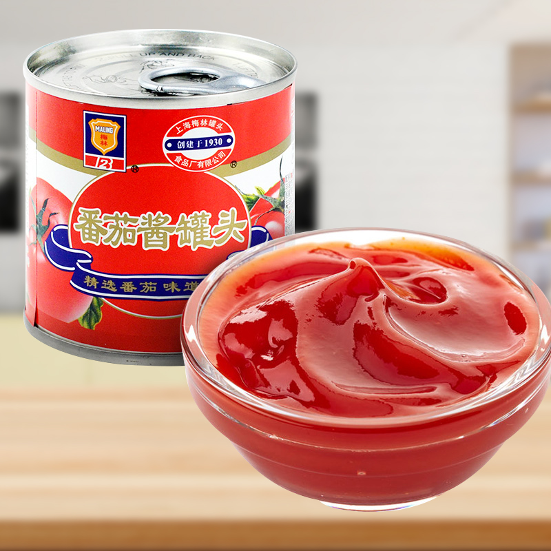 梅林番茄酱罐头198g披萨汉堡烘焙