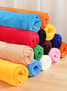 加厚红色黑色 金丝绒布料 绒布 背景布 会议桌布窗帘地摊布 面料