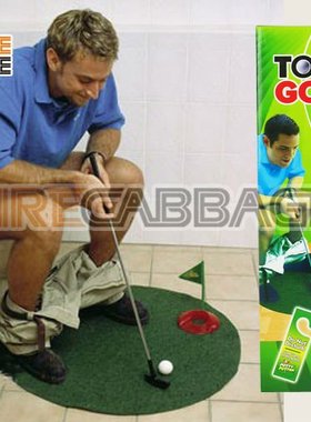 Potty Putter 厕所高尔夫 马桶高尔夫球 迷你高尔夫套装悠闲玩具