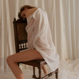 Рубашка, нижнее белье, ультратонкая зимняя пижама, большой размер, свободный крой