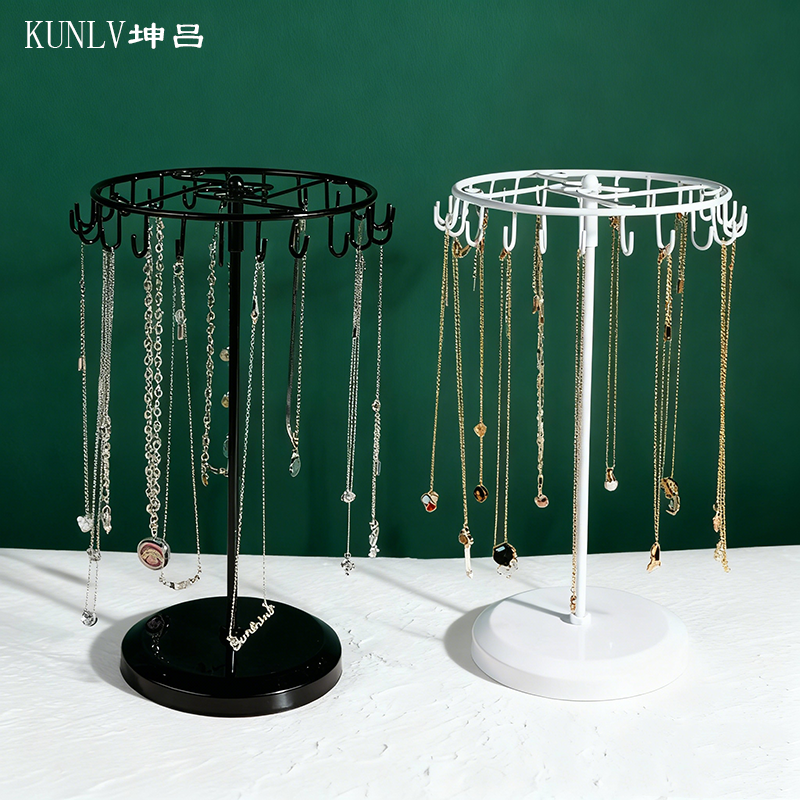 铁艺饰品架旋转项链展示架子摆摊