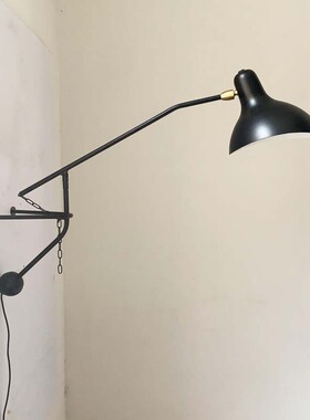 空间装饰摇臂客餐厅书房loft法国DCW设计黑色Mantis壁灯原版复刻
