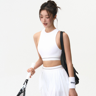 网球运动文胸女夏季速干防震聚拢跑步训练瑜伽服上衣背心健身套装