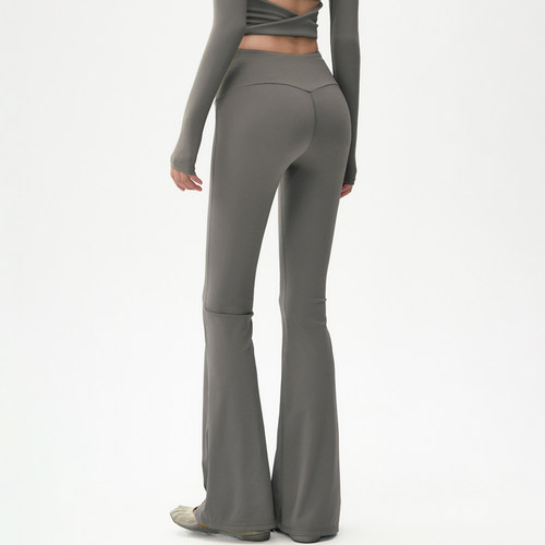 高弹力速干透气微喇叭瑜伽健身裤