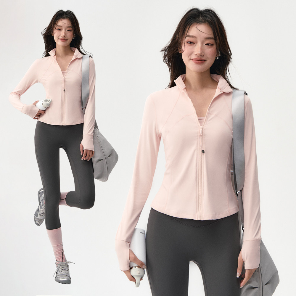秋冬新款瑜伽服外套女拉链开衫夹克外穿户外运动跑步训练健身上衣,运动/瑜伽/健身/球迷用品,瑜伽外套,淘宝优惠券,粉丝福利购,淘宝优惠卷