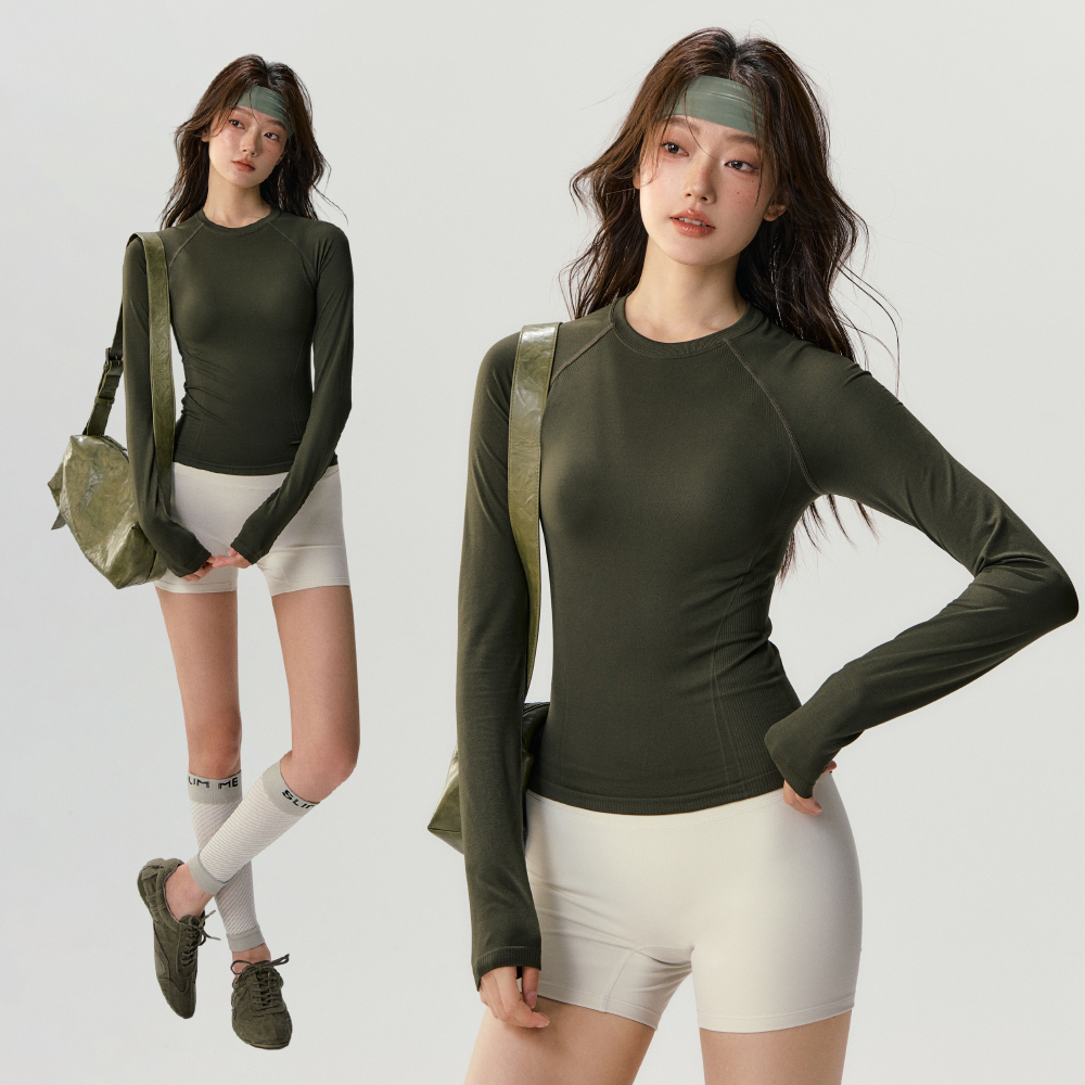 健身训练运动速干衣无缝瑜伽上衣