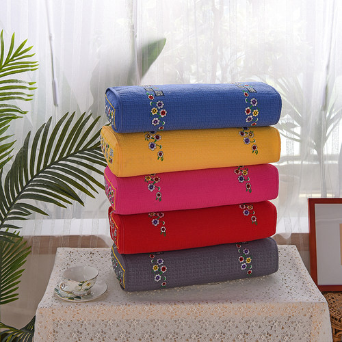 颈椎枕成人纯棉绣花护颈椎长方形