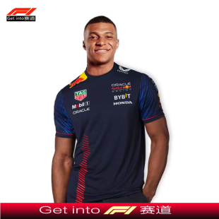 夏季 2023新款 维斯塔潘同款 红牛车队短袖 圆领男定制 f1赛车服T恤衫