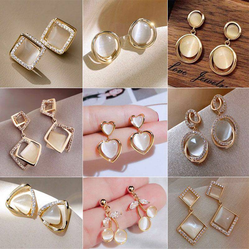 耳钉925纯银耳环女2020新款潮流韩国时尚气质简约个性耳扣饰品,饰品/流行首饰/时尚饰品新,耳钉,淘宝优惠券,粉丝福利购,淘宝优惠卷