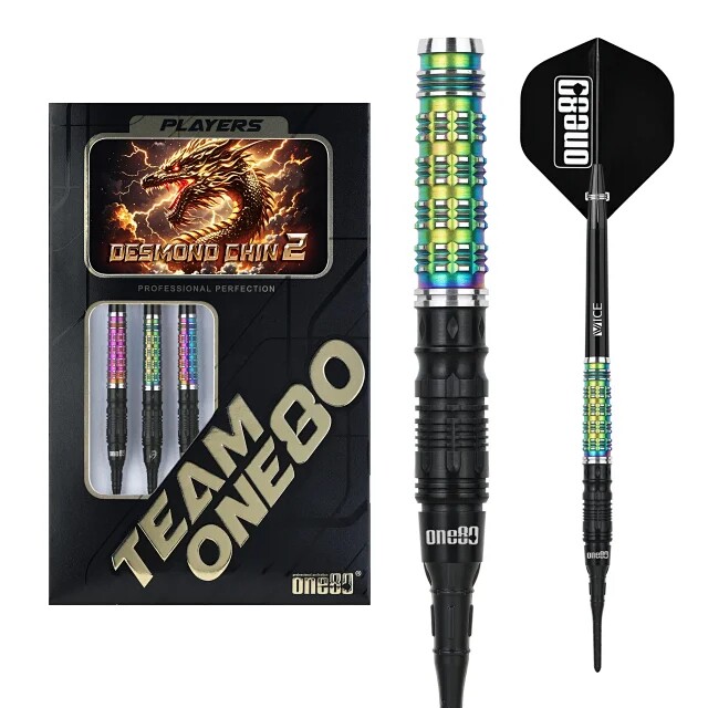 ONE80 Desmond Chin II 专业软式飞镖 2ba 软镖 9600/20克