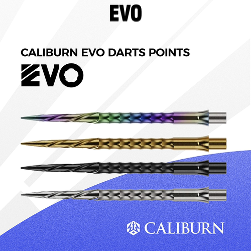 CALIBURN EVO Spiro 螺旋竹节零过度可更换硬式镖针 通用普通硬镖