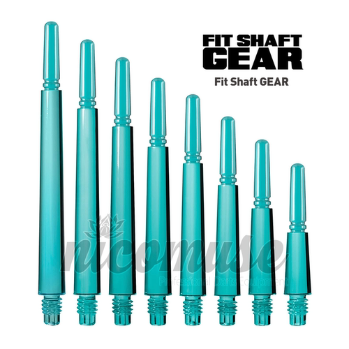 FIT SHAFT GEAR NORMAL 透明湖蓝色 树脂飞镖杆 旋转型/自锁型