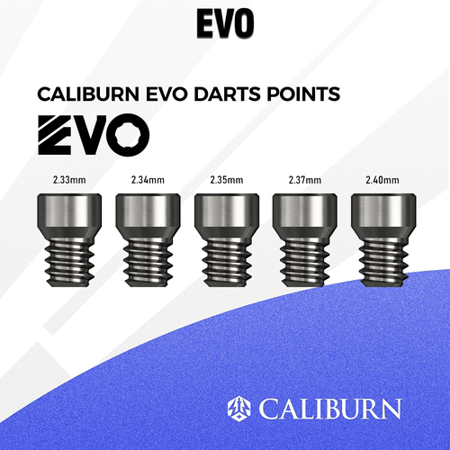 CALIBURN 九牌 EVO Spigot 可更换硬式镖针系统装针螺丝 3颗/组装