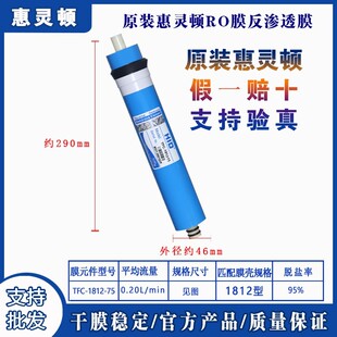 净水器RO膜1812-75G滤芯100反渗透膜300惠灵顿3013-400售水机通用
