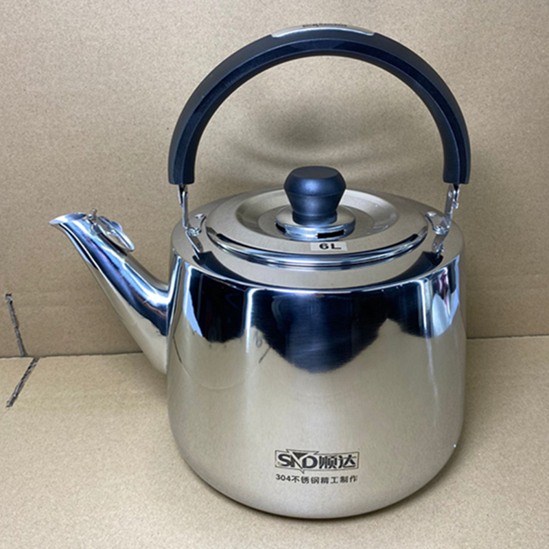 顺达食品级304不锈钢烧水壶家用直身鸣音加厚防烫燃气电磁灶通用