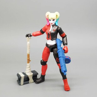 3.75寸蝙蝠侠手办漫画小丑女多武器可动玩具模型人偶不义联盟罗宾