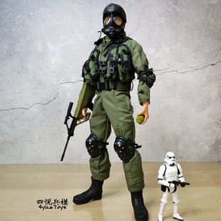 兵人手办现代空降师士兵模型1/6可动孩玩具礼物武器配件摆件 威龙