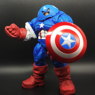 红坦克手办绿巨人可动人偶玩具圣像铁头死侍犀牛人摆件美国队长