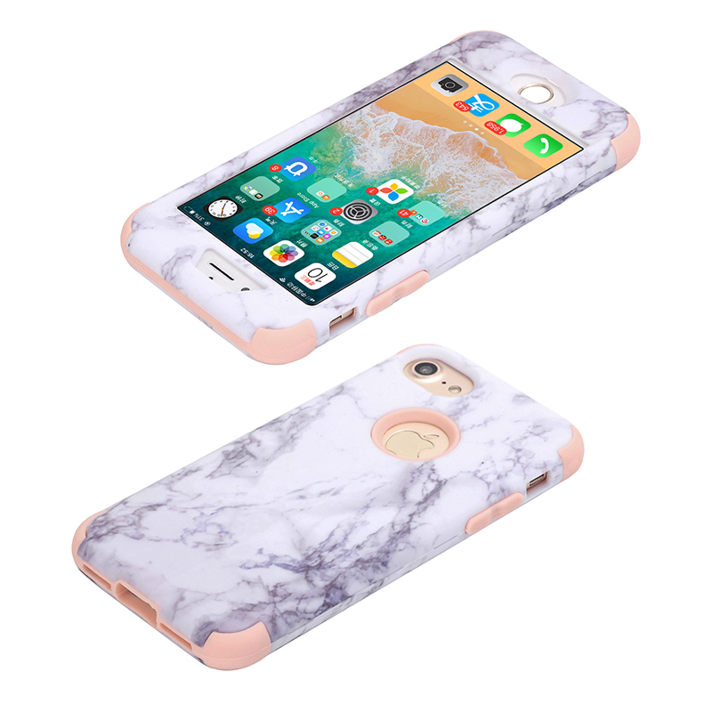 中客苹果7plus手机保护套大理石纹360度前后全包边iPhone8P防摔壳|ruв категории Цифровые аксессуары, аксессуары для мобильных телефонов, телефон защитный кожух/оболочка - от Buy2taobao.com для оказания профессиональной услуги покупки агента Taobao