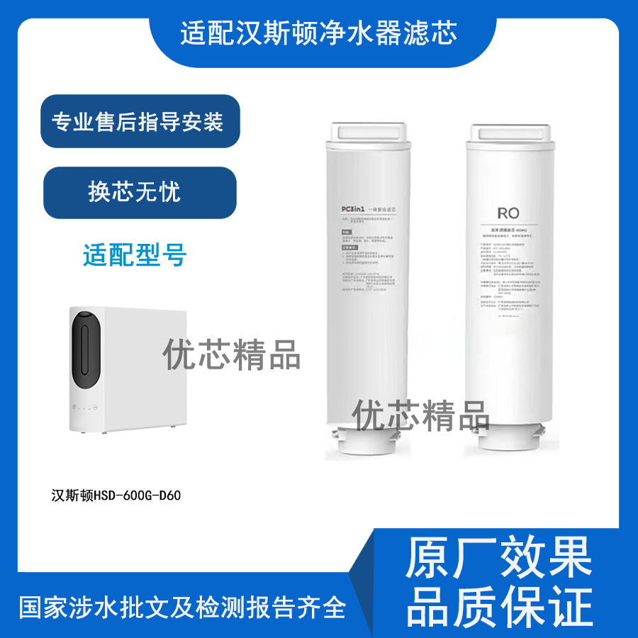 适配汉斯顿净水器HSD-600G-D60 PC复合滤芯RO反渗透膜通用滤芯