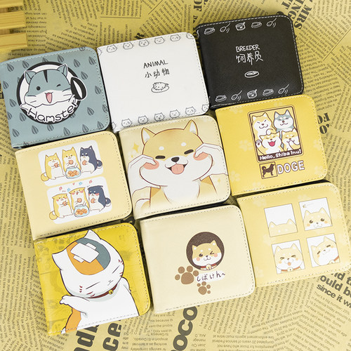 学生动漫卡通风短款小钱夹