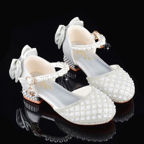公主鞋女童配礼服走秀演出鞋水晶
