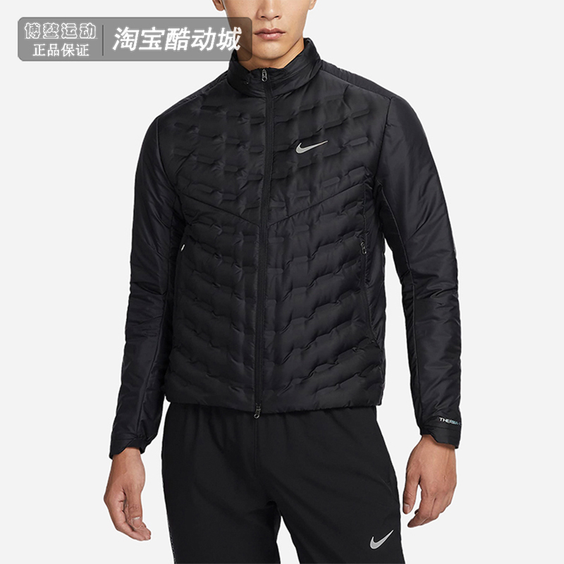 耐克男装拒水轻薄拼接保暖羽绒服