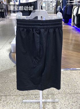 MLB男女同款2025夏季新品情侣运动休闲透气宽松针织短裤3ASPB1353