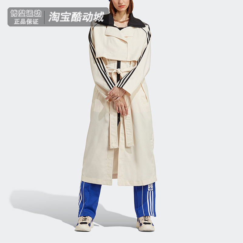 阿迪达斯女运动宽松风衣外套