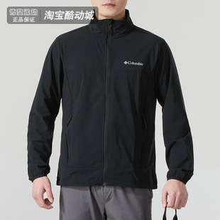 哥伦比亚软壳夹克男装奥米拒水户外休闲运动服防风立领外套WE5801