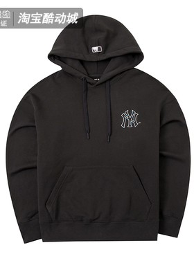 MLB连帽卫衣男女装春秋款情侣休闲运动宽松套头衫3AHDB0544-50CGS