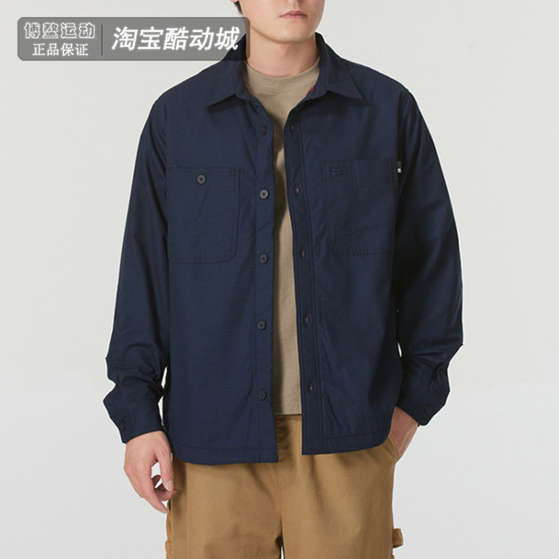 添柏岚长袖衬衫翻领夹克外套男装