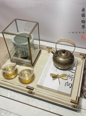 新中式古文瓷器组合房间软装摆件