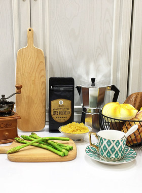 样板房厨房软装摆件手摇咖啡壶仿真面包蔬菜砧板菜谱组合套装