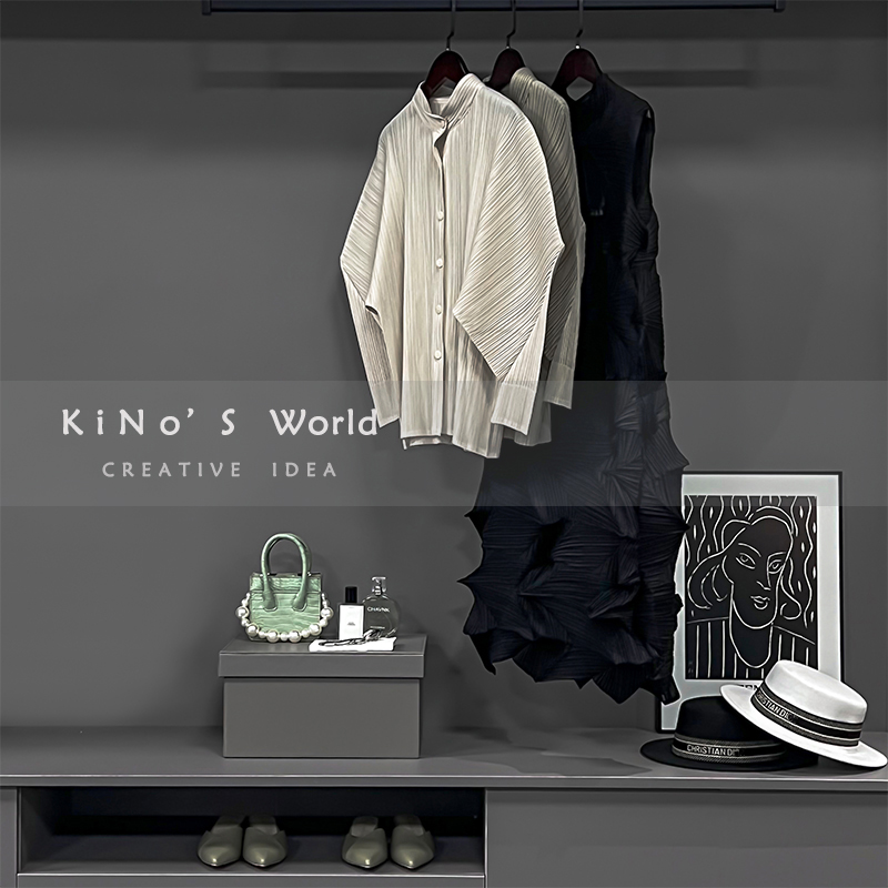 意式轻奢女士衣帽间软装摆件套装