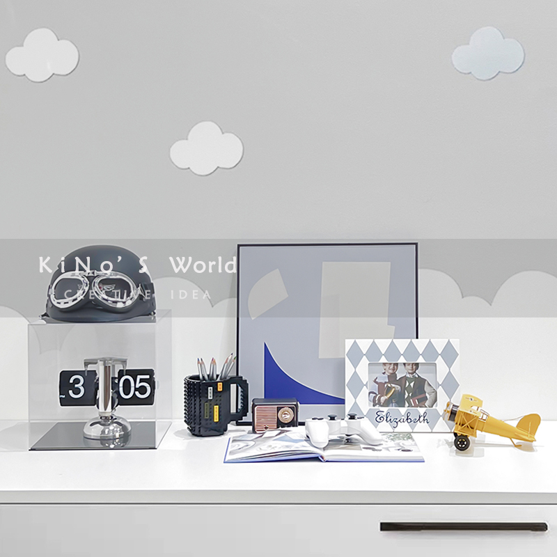 儿童房摆件男孩房飞行员主题装饰