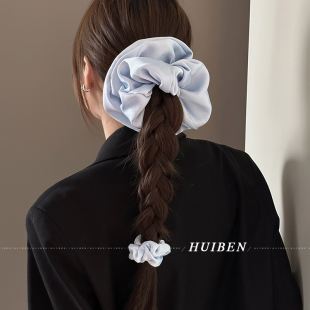 韩系天花板 发绳 高级感缎面大肠发圈真丝头绳女扎头皮筋博主同款