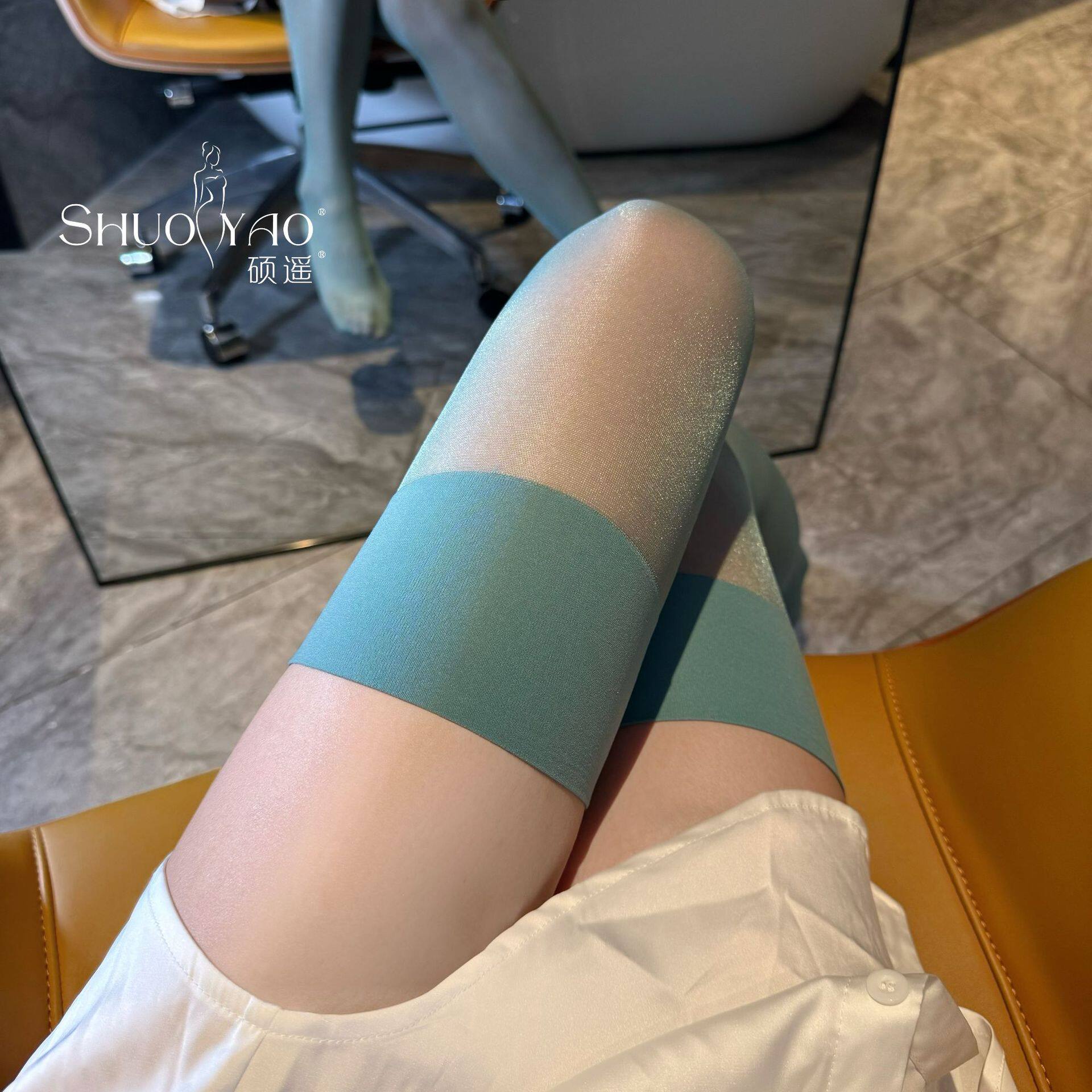 多巴胺性感糖果色超薄长筒袜