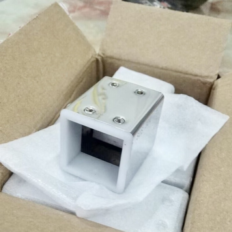 法兰座推拉门浴室门转角T吊夹万向配件固定拉杆25方管304不锈钢