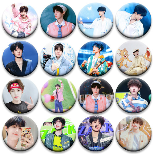 Top登陆少年张泽禹谷子徽章胸章马口铁谷圈周边吧唧书包应援58MM