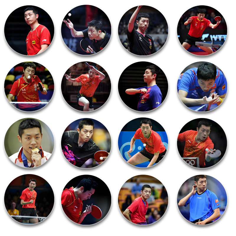 许昕吧唧58mm马口铁胸章谷子挂件乒乓运动员应援周边痛包礼物